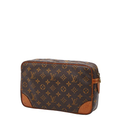 ルイ ヴィトン モノグラム コンピエーニュ28 セカンドバッグ クラッチバッグ M51845 ブラウン PVC レザー メンズ LOUIS VUITTON 【中古】