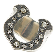 テンダーロイン T-H.S RING SILVER ホースシュー ダイヤ リング 指輪 SV925 シルバー レディース TENDERLOIN 【中古】