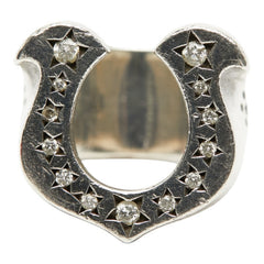テンダーロイン T-H.S RING SILVER ホースシュー ダイヤ リング 指輪 SV925 シルバー レディース TENDERLOIN 【中古】