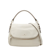 ケイトスペード ロゴ ハンドバッグ ショルダーバッグ 2WAY ベージュ レザー レディース Kate Spade 【中古】