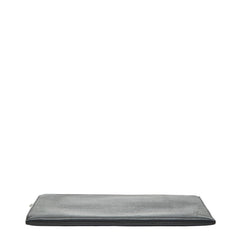 サンローラン YSLロゴ クラッチバッグ ブラック レザー レディース SAINT LAURENT 【中古】