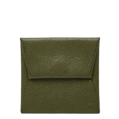 エルメス バスティア コインケース 小銭入れ グリーン系 シェーブル レディース HERMES 【中古】