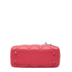 ディオール カナージュ レディディオ-ル ハンドバッグ ショルダーバッグ 2WAY ピンク レザー レディース Dior 【中古】