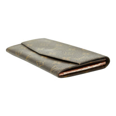 ルイ ヴィトン モノグラム ポシェット ポルトモネクレディ ヴィンテージ 長財布 ブラウン PVC レディース LOUIS VUITTON 【中古】