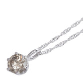 K18WG ホワイトゴールド ダイヤ0.30ct ペンダント ネックレス レディース 【中古】