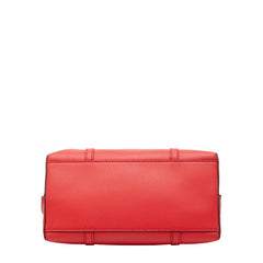 トリーバーチ ロゴ ハンドバッグ ショルダーバッグ 2WAY レッド レザー レディース Tory Burch 【中古】