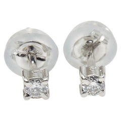Pt900 プラチナ ダイヤ0.10ct ピアス レディース 【中古】