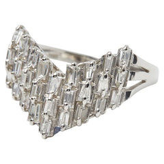 Pt900 プラチナ ダイヤ1.00ct リング 指輪 レディース 12.5号 【中古】