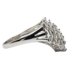 Pt900 プラチナ ダイヤ1.00ct リング 指輪 レディース 12.5号 【中古】