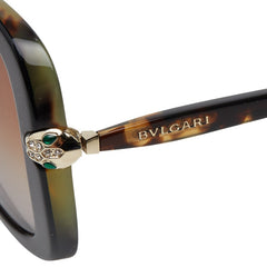ブルガリ サングラス 度入り ブラック ブラウン プラスチック レディース BVLGARI 【中古】