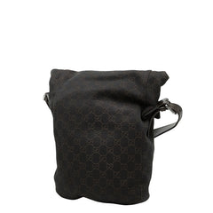 グッチ GGキャンバス ショルダーバッグ 101654 ブラウン キャンバス レザー レディース GUCCI 【中古】