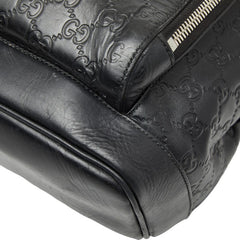 グッチ グッチシマ リュック バックパック 406370 ブラウン ブラック PVC レザー メンズ GUCCI 【中古】