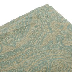 エトロ ペイズリー ストール ショール ライトブルー ホワイト シルク ウール レディース ETRO 【中古】