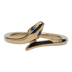 スタージュエリー K10YG イエローゴールド カラーストーン スネークモチーフ リング 指輪 レディース STAR JEWELRY 2号 【中古】