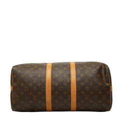 ルイ ヴィトン モノグラム キーポル バンドリエール45 ボストンバッグ ショルダーバッグ 2WAY ブラウン PVC レディース LOUIS VUITTON 【中古】