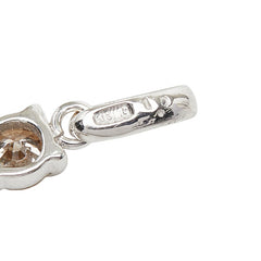 K18WG ホワイトゴールド ダイヤ1.00ct クロスモチーフ ペンダントトップ ネックレス レディース 【中古】