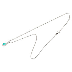 Pt900 プラチナ Pt850 プラチナ エメラルド0.52ct ダイヤ0.12ct ペンダント ネックレス レディース 【中古】