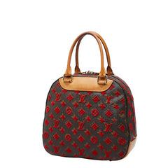 ルイ ヴィトン モノグラム タフタージュ ドーヴィル キューブ ハンドバッグ M40922 ブラウン PVC レザー レディース LOUIS VUITTON 【中古】