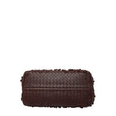 ボッテガヴェネタ イントレチャート チェーン ハンドバッグ トートバッグ ブラウン レザー レディース BOTTEGAVENETA 【中古】
