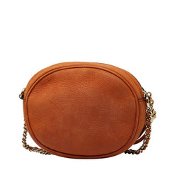 グッチ インターロッキングG ソーホー タッセル チェーン ショルダーバッグ 353965 ブラウン スウェード レディース GUCCI 【中古】