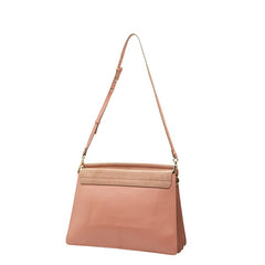 クロエ フェイ ミディアム ショルダーバッグ ピンク レザー スウェード レディース Chloe 【中古】