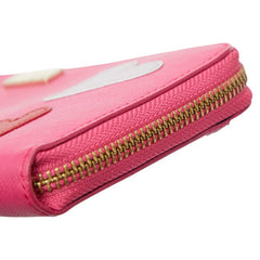 ケイトスペード ハート 長財布 ライトピンク レザー レディース Kate Spade 【中古】