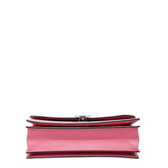 マークジェイコブス ロゴ チェーン ショルダーバッグ ピンク レザー レディース MARC JACOBS 【中古】