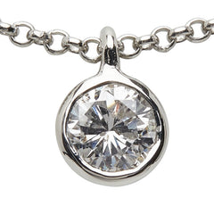 Pt900 プラチナ Pt850 プラチナ ダイヤ0.514ct ペンダント ネックレス レディース 【中古】