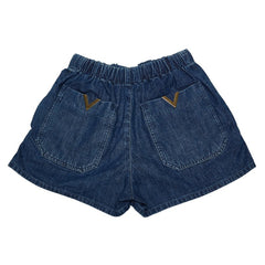 ヴァレンティノ デニム イージー ショートパンツ サイズ36 インディゴブルー コットン レディース VALENTINO 【中古】