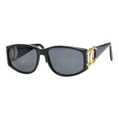 シャネル ココマーク サングラス 02461 90405 ブラック ゴールド プラスチック メッキ レディース CHANEL 【中古】