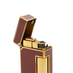 ダンヒル ローラー式 着火確認済 ガス充填可 ライター レッド ゴールド エナメル メッキ メンズ Dunhill 【中古】