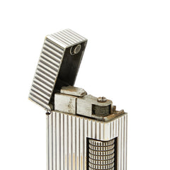 ダンヒル ローラー式 着火確認済 ガス充填可 ライター シルバー メタル メンズ Dunhill 【中古】