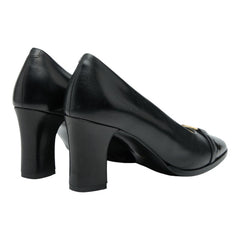 サンローラン YSLロゴ - パンプス ハイヒール サイズ35 1/2 ブラック レザー パテントレザー レディース SAINT LAURENT 【中古】