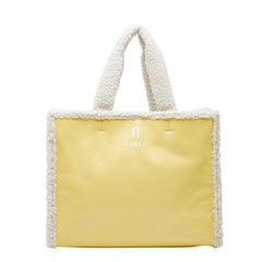 フルラ オポチュニティ L トートバッグ ハンドバッグ イエロー エナメル ボア レディース Furla 【中古】