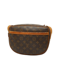 ルイ ヴィトン モノグラム ジュヌフィーユPM 斜め掛け ショルダーバッグ M51227 ブラウン PVC レザー レディース LOUIS VUITTON 【中古】
