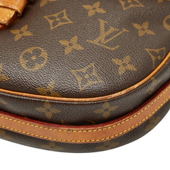ルイ ヴィトン モノグラム ジュヌフィーユPM 斜め掛け ショルダーバッグ M51227 ブラウン PVC レザー レディース LOUIS VUITTON 【中古】