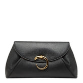 カルティエ パンテール クラッチバッグ ブラック レザー レディース CARTIER 【中古】