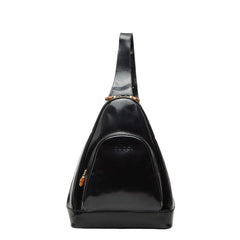 グッチ バンブー ショルダーバッグ 003 2113 0027 ブラック パテントレザー レディース GUCCI 【中古】