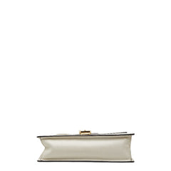 グッチ シルヴィ シェリーライン ショルダーバッグ 421882 ホワイト マルチカラー レザー レディース GUCCI 【中古】