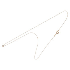 K18PG ピンクゴールド ダイヤ0.10ct ネックレス レディース 【中古】