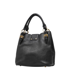 ミュウミュウ マドラス ハンドバッグ ブラック レザー レディース MIUMIU 【中古】