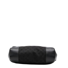 グッチ GGキャンバス ショルダーバッグ 353401 ブラック キャンバス レザー レディース GUCCI 【中古】