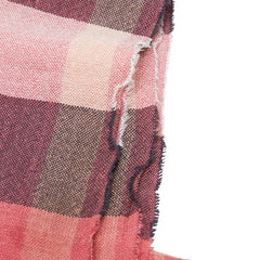 バーバリー チェック ストール レッド マルチカラー シルク カシミヤ レディース BURBERRY 【中古】