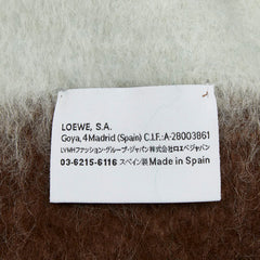 ロエベ アナグラム ストライプ スカーフ マルチカラー モヘヤ/ウール/ナイロン レディース LOEWE 【中古】