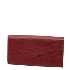 ルイ ヴィトン エピ ポルトフォイユ サラ 二つ折り財布 M60316 レッド レザー レディース LOUIS VUITTON 【中古】