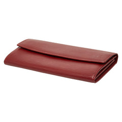 ルイ ヴィトン エピ ポルトフォイユ サラ 二つ折り財布 M60316 レッド レザー レディース LOUIS VUITTON 【中古】