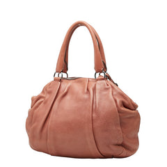 プラダ ハンドバッグ BL0535 ブラウン レザー レディース PRADA 【中古】