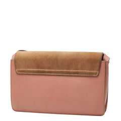 クロエ フェイ ショルダーバッグ ピンク ブラウン スウェード レザー レディース Chloe 【中古】