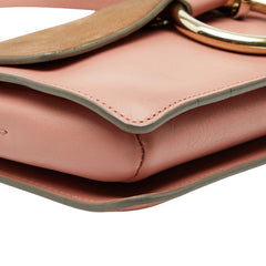 クロエ フェイ ショルダーバッグ ピンク ブラウン スウェード レザー レディース Chloe 【中古】