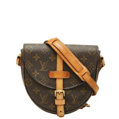 ルイ ヴィトン モノグラム シャンティPM 斜め掛け ショルダーバッグ M40646 ブラウン PVC レザー レディース LOUIS VUITTON 【中古】